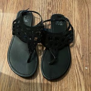 Black beaded Sandals